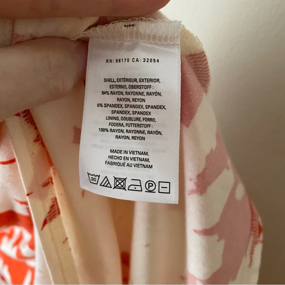 Maeve Anthropologie Stretchy Summer Breeze Dress Orange Floral Size Large - Picture 11 of 12